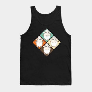 Retro Colorful Sheep Tank Top